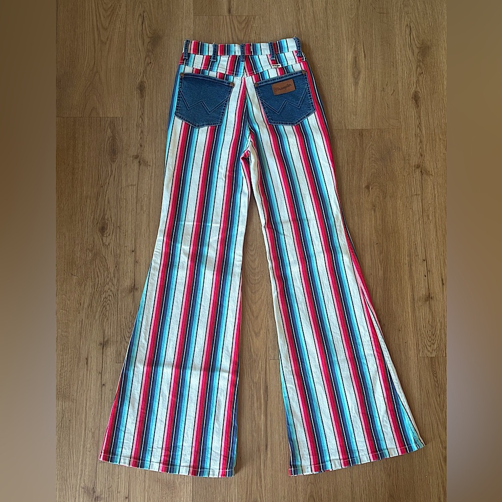 Wrangler Colorful Striped Flare Jeans
